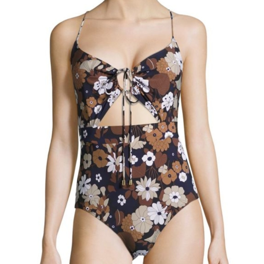 NWT MICHAEL KORS COLLECTION Floral One-piece Swim